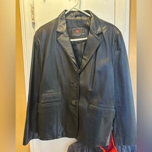 Luis ALvear Leather Blazer Jacket